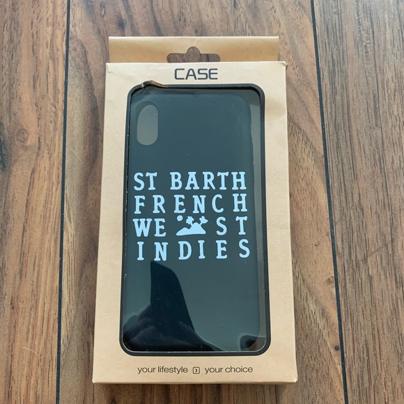 Iphone X St Barth Black Phone Case
